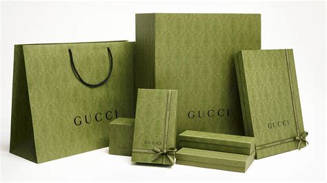 gucci style wrapping paper|Gucci sustainable packaging.